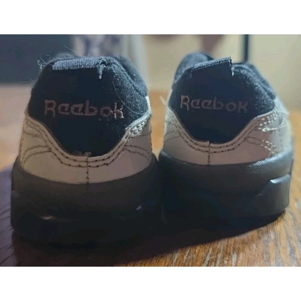 Reebok‎ Toddler Sz 3T Cardi B Club C Casual Sneakers Black White Gray